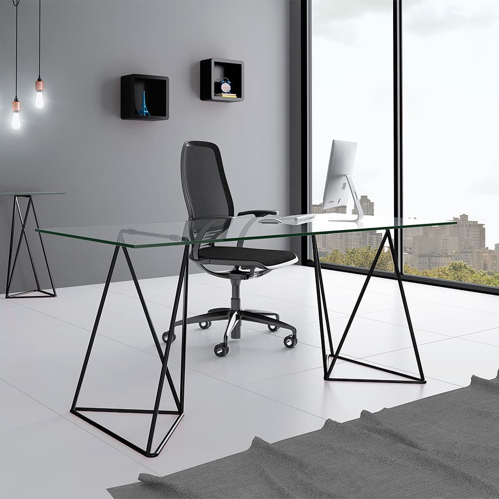 Mesa de Jantar Retangular Leblon Preta 140 cm