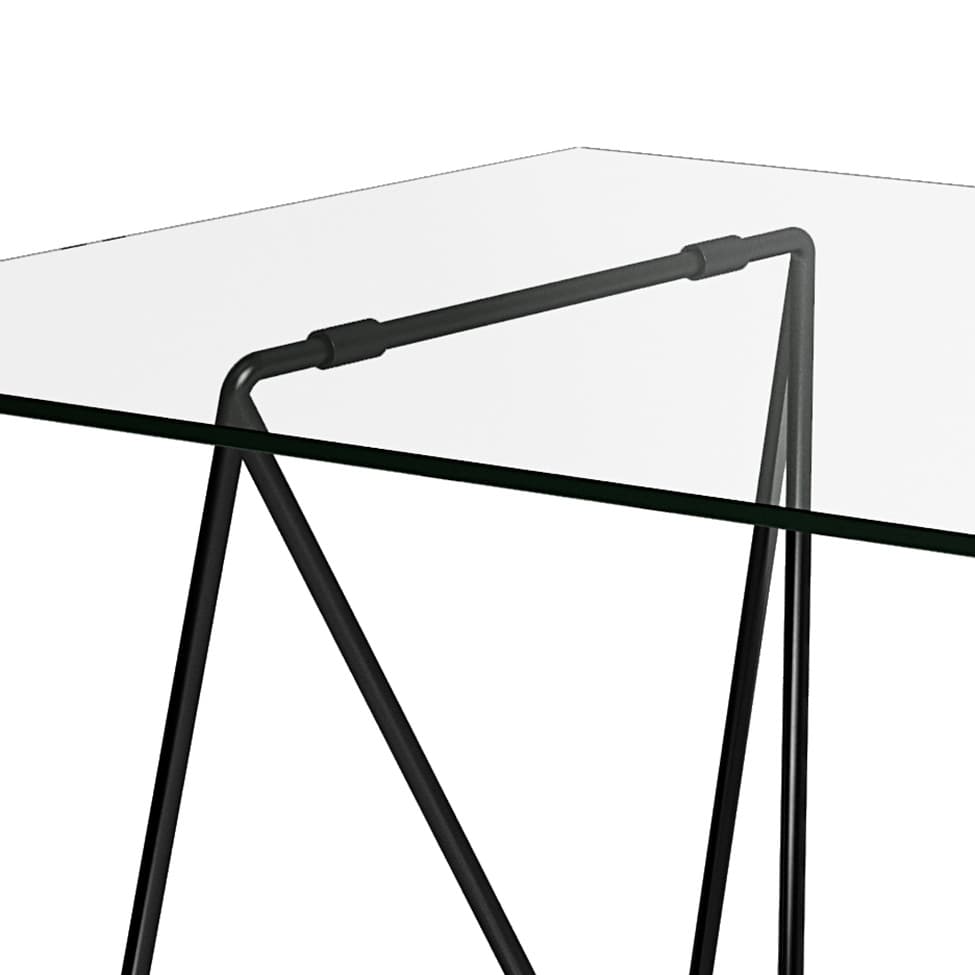 Mesa de Jantar Retangular Leblon Preta 140 cm