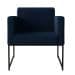 Poltrona Sara Suede Azul Marinho