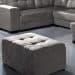 Puff Dijon Suede Cinza