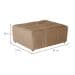 Puff Modular Soho Linho Bege