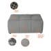 Puff Modular Soho Linho Cinza
