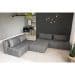 Puff Modular Soho Linho Cinza