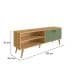 Rack Amber 2 PT Savana e Alecrim 160 cm