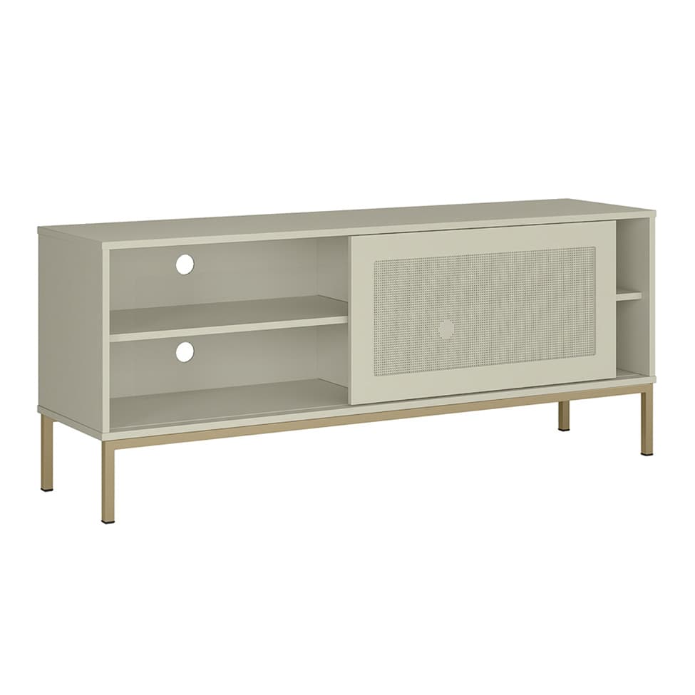 Rack Buriti 1 PT Off White 135 cm