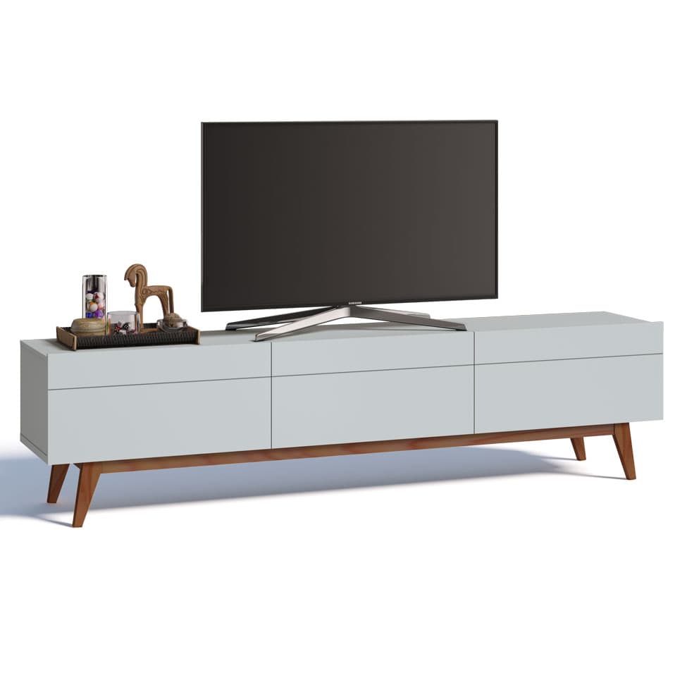 Rack Classic I 3 GV Branco Acetinado 218 cm