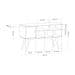 Rack Essen Preto 123 cm