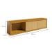 Rack Gold Imbuia 160 cm