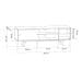 Rack Retrô Goslar Branco 162 cm