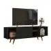 Rack Retrô Goslar Fosco Preto 162 cm