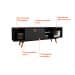 Rack Retrô Goslar Fosco Preto 162 cm