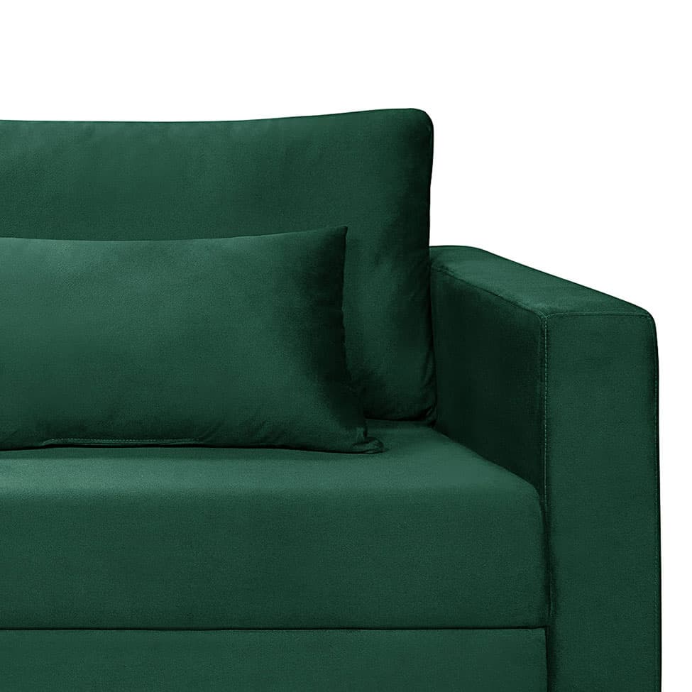 Sofá 2 Lugares Bahamas Suede Verde