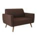 Sofá 2 Lugares Halifax Suede Marrom