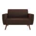 Sofá 2 Lugares Halifax Suede Marrom