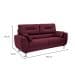 Sofá 3 Lugares Denver Suede Vinho