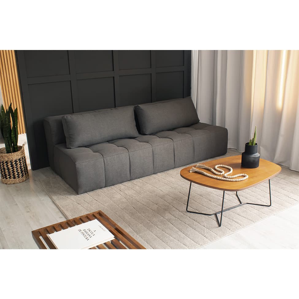Sofá 3 Lugares Modular Soho Linho Cinza