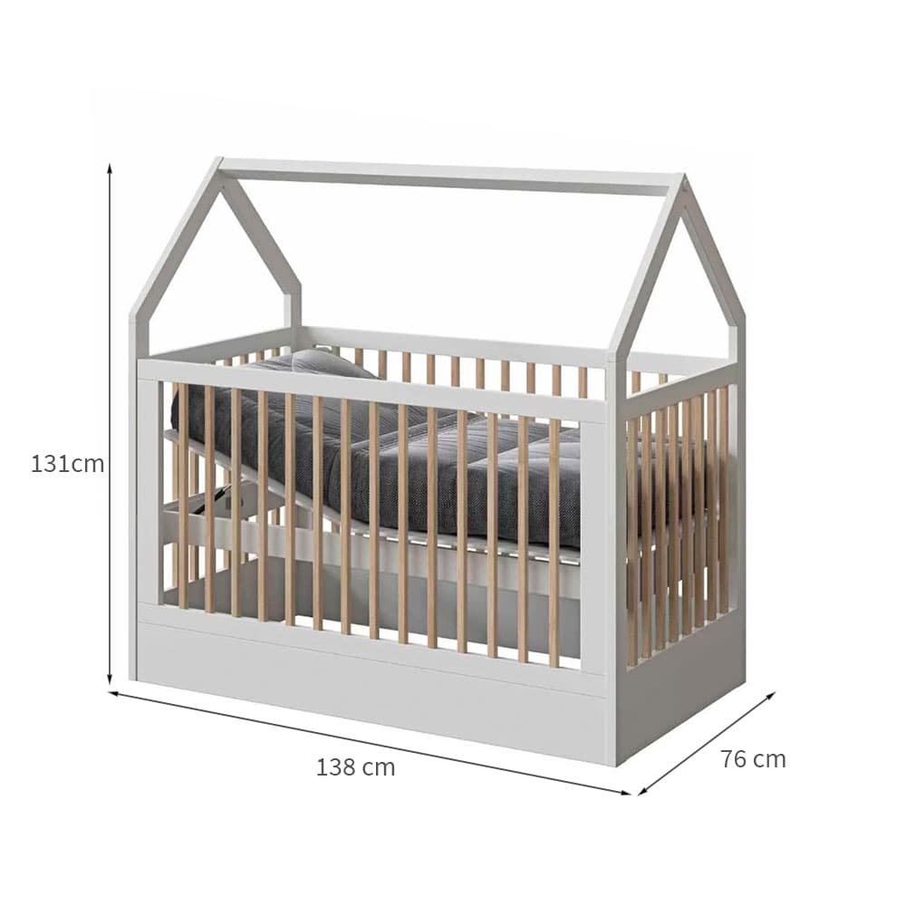 Berço Montessoriano Minicama Wood Branco