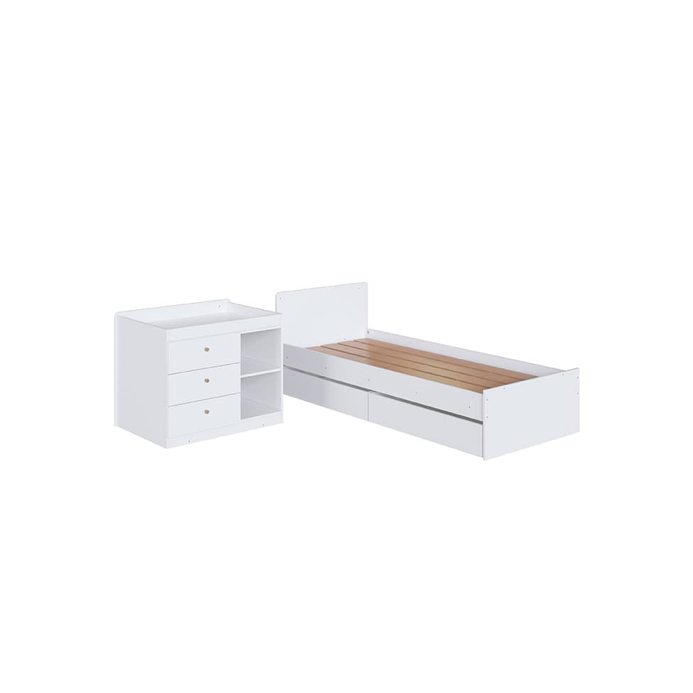 Berço Multifuncional Cristal 5 GV Branco