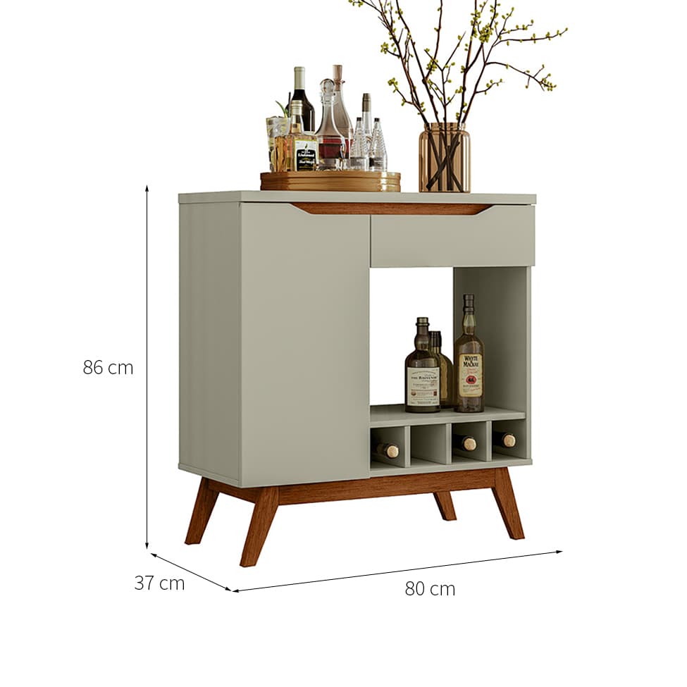 Buffet Bar Tóquio 1 PT 1 GV Off White