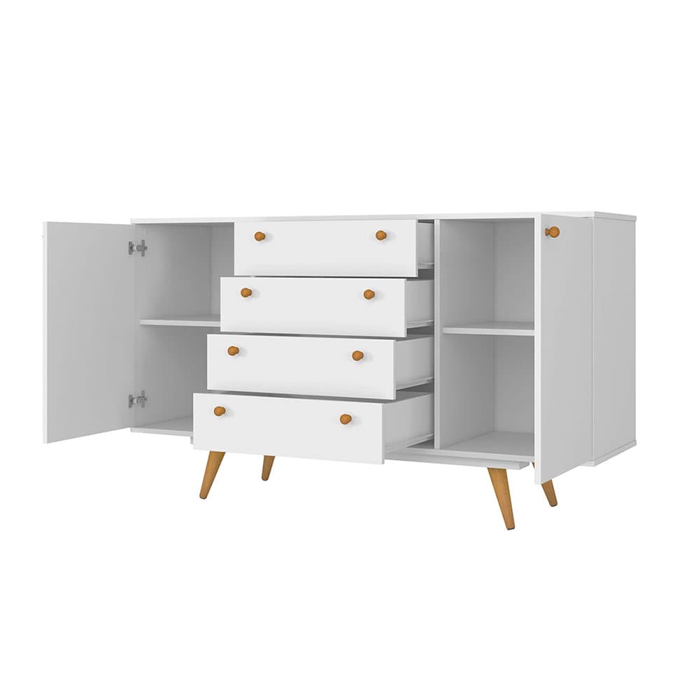 Buffet Califórnia 4 GV 2 PT Branco