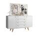 Buffet Califórnia 4 GV 2 PT Branco