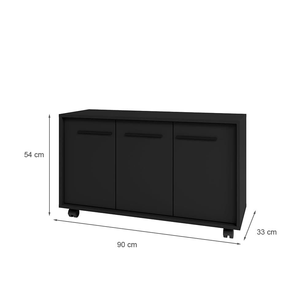 Buffet Eli 3 PT Preto