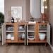 Buffet Eva 4 PT Off White e Cinamomo
