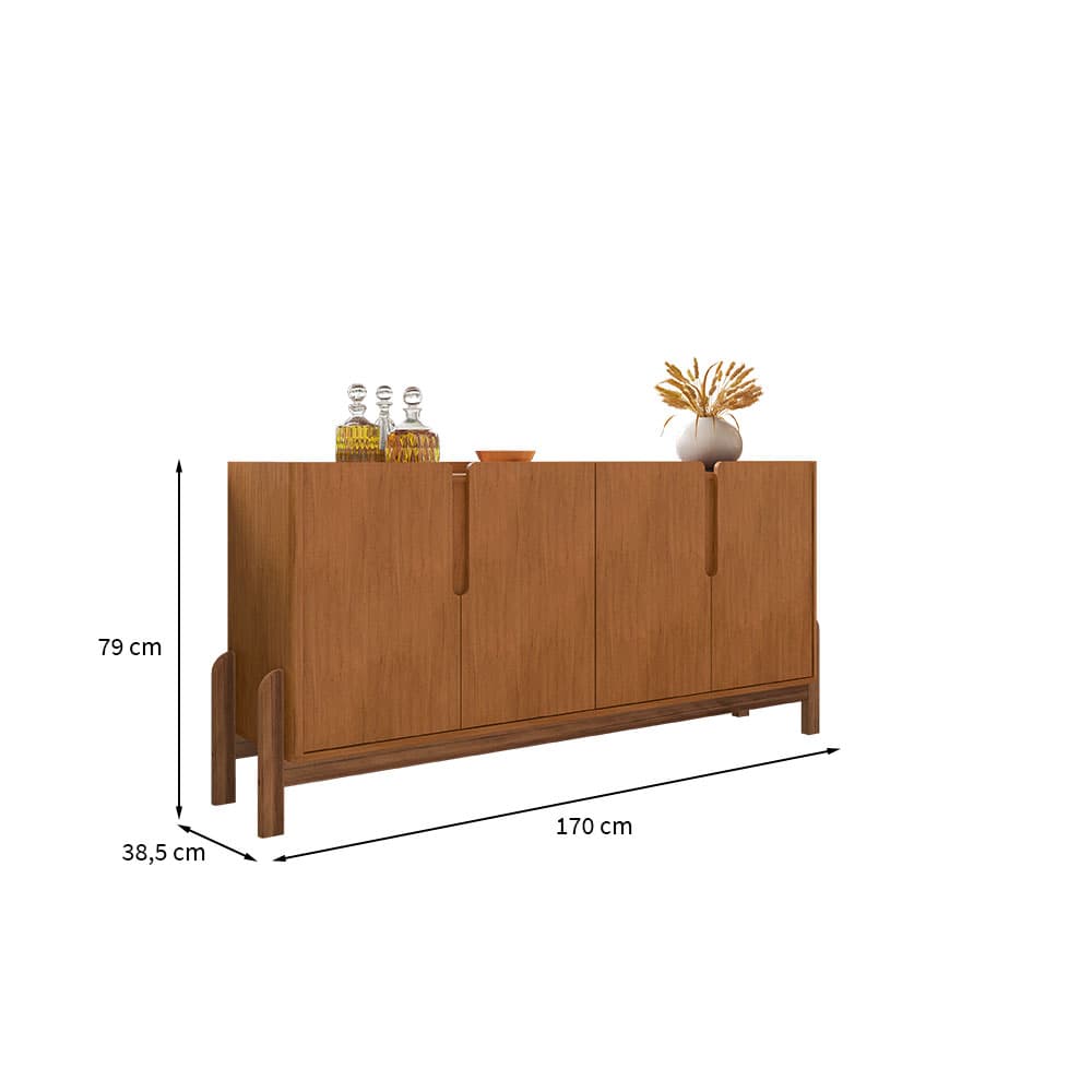 Buffet Lizz 4 PT Cedro 170 cm