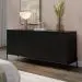 Cômoda Jasper 6 Gavetas Preta