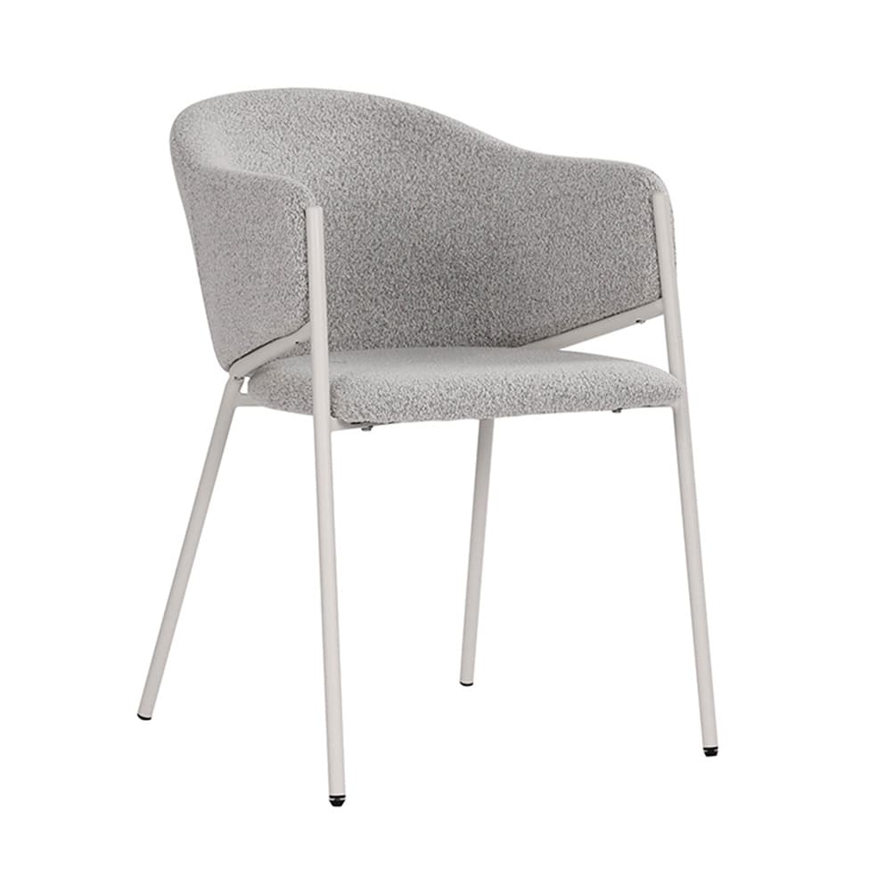 Cadeira Elie Bouclé Cinza