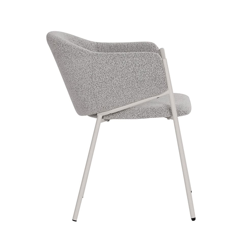 Cadeira Elie Bouclé Cinza