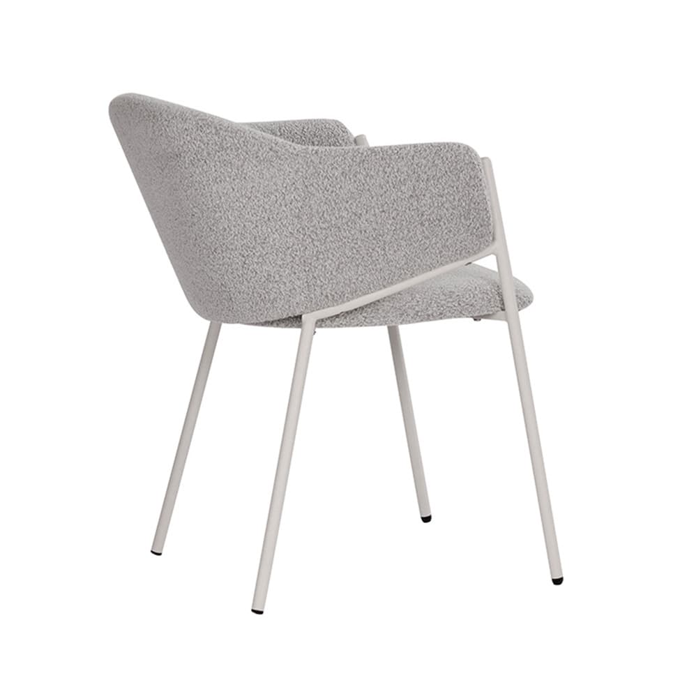 Cadeira Elie Bouclé Cinza