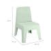 Cadeira Infantil Origami Menta
