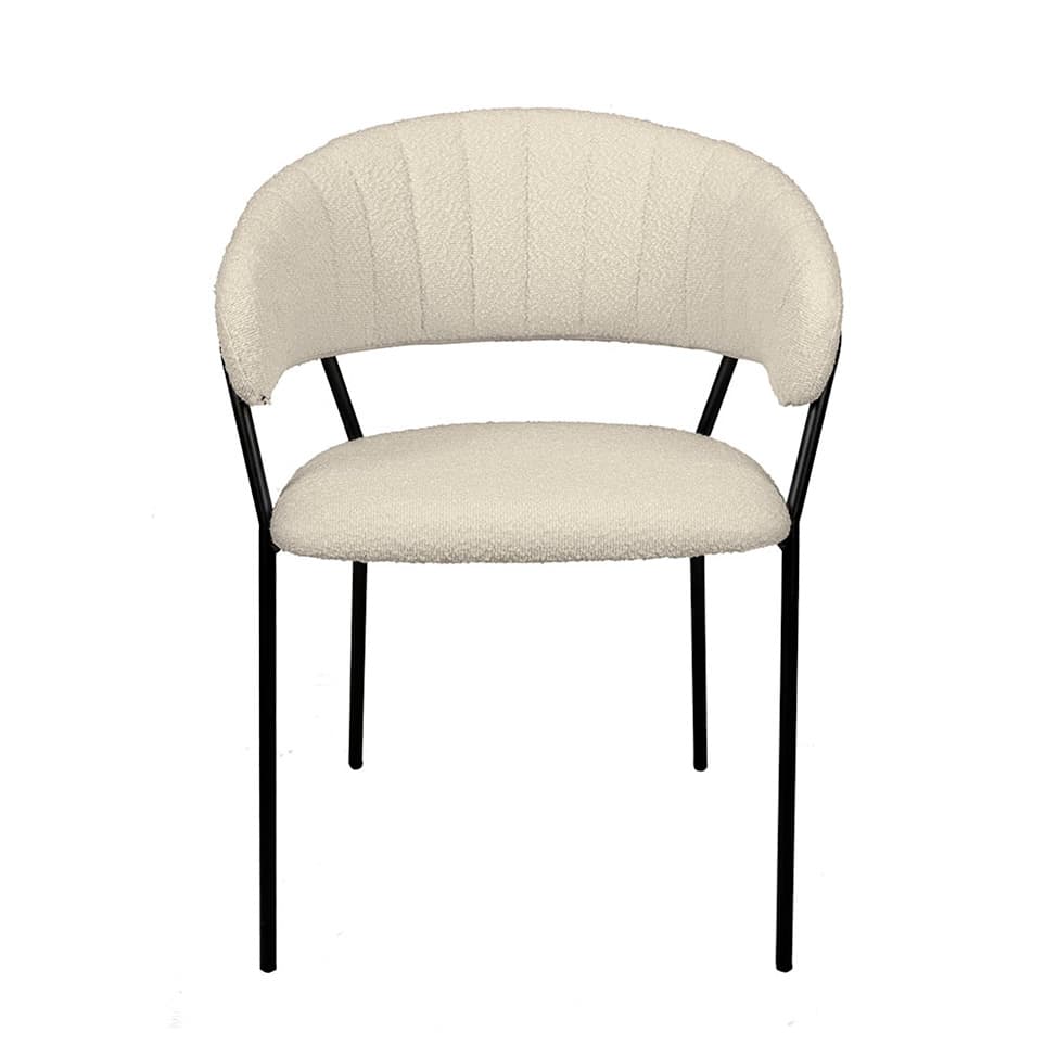 Cadeira Mara Bouclé Off White