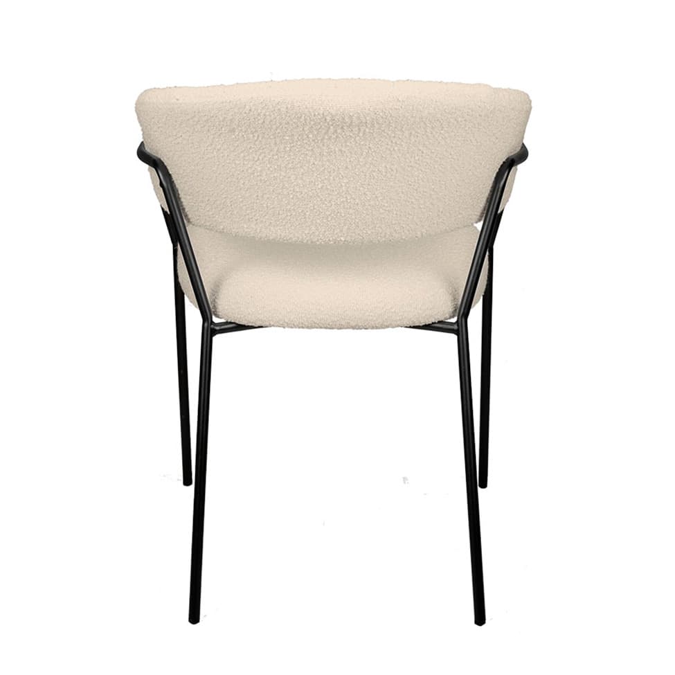 Cadeira Mara Bouclé Off White
