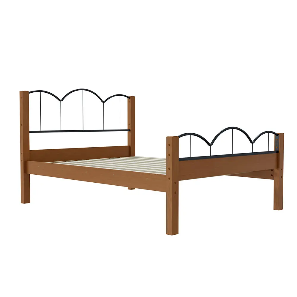 Cama Casal Oasis Preta e Nature