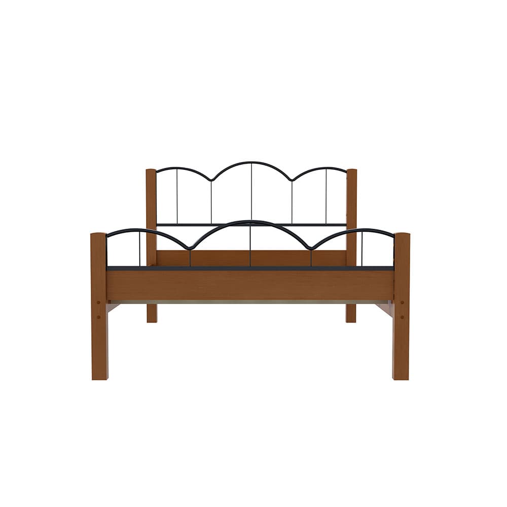 Cama Casal Oasis Preta e Nature
