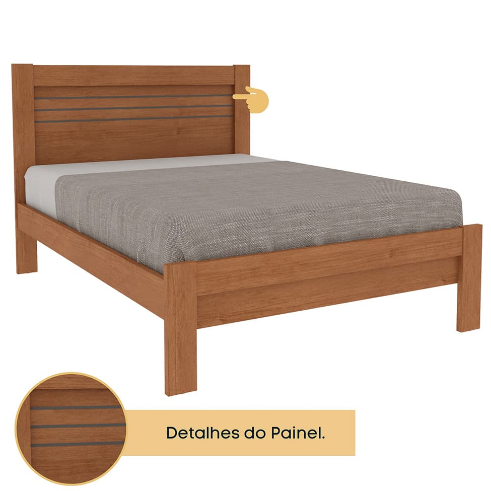 Cama Casal Safira Cinamomo