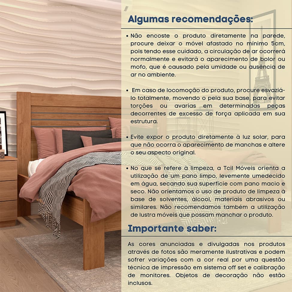 Cama Casal Safira Cinamomo