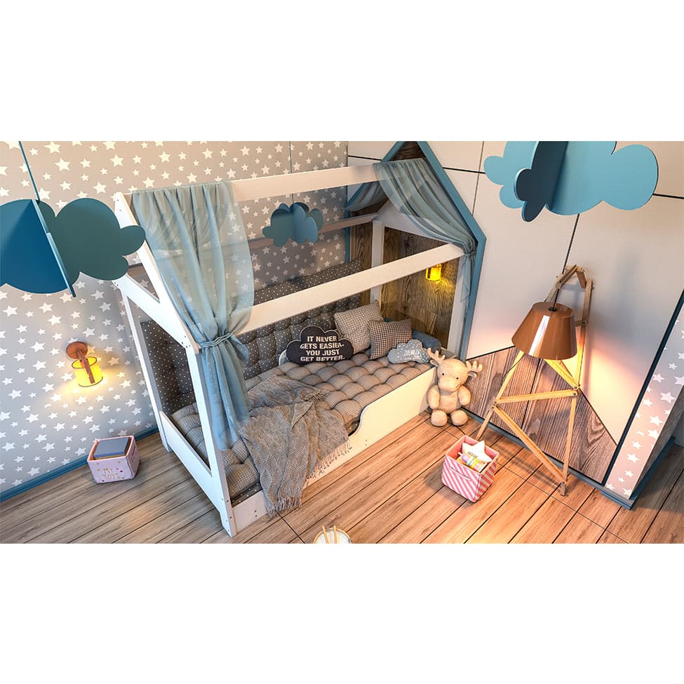 Cama Infantil Montessoriana Bella Branca