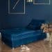 Chaise Penélope Veludo Azul