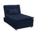 Chaise Penélope Veludo Azul