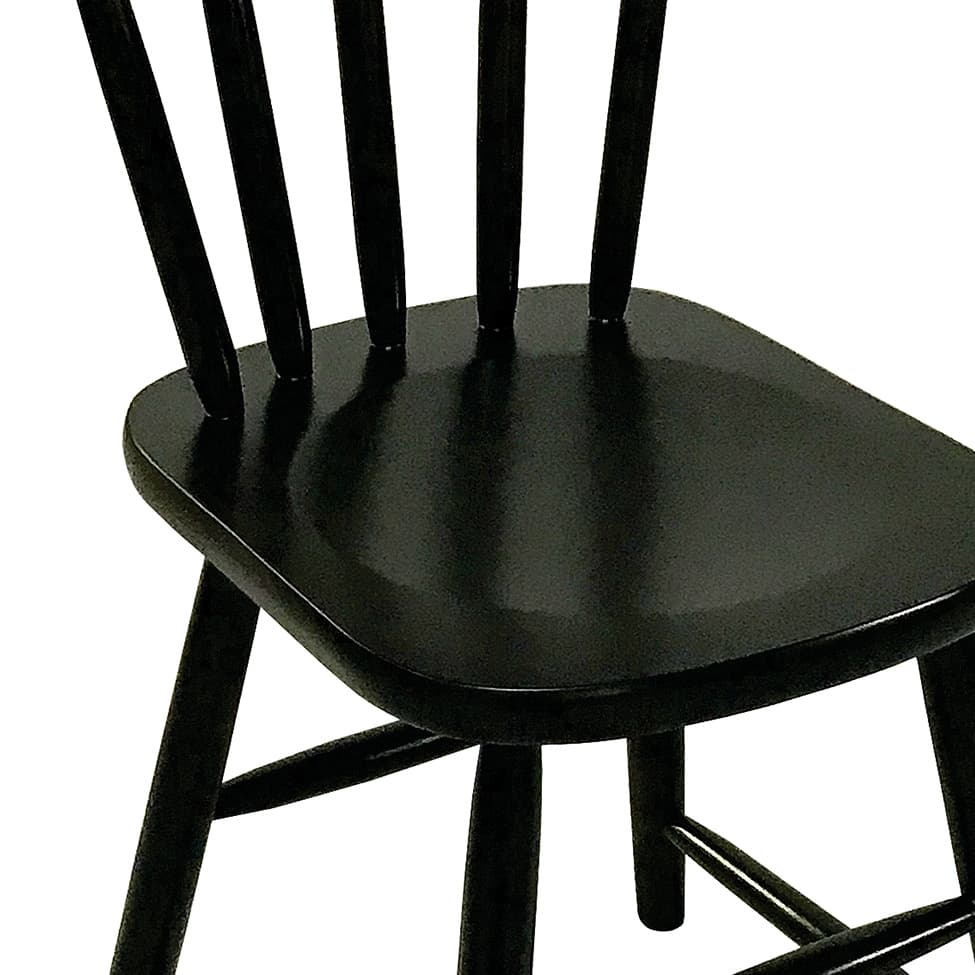 Conjunto com 2 Cadeiras Espanha II Preto