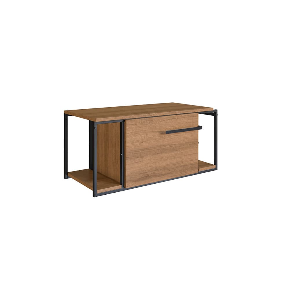 Gabinete Suspenso Paricel 1 PT Mel e Preto