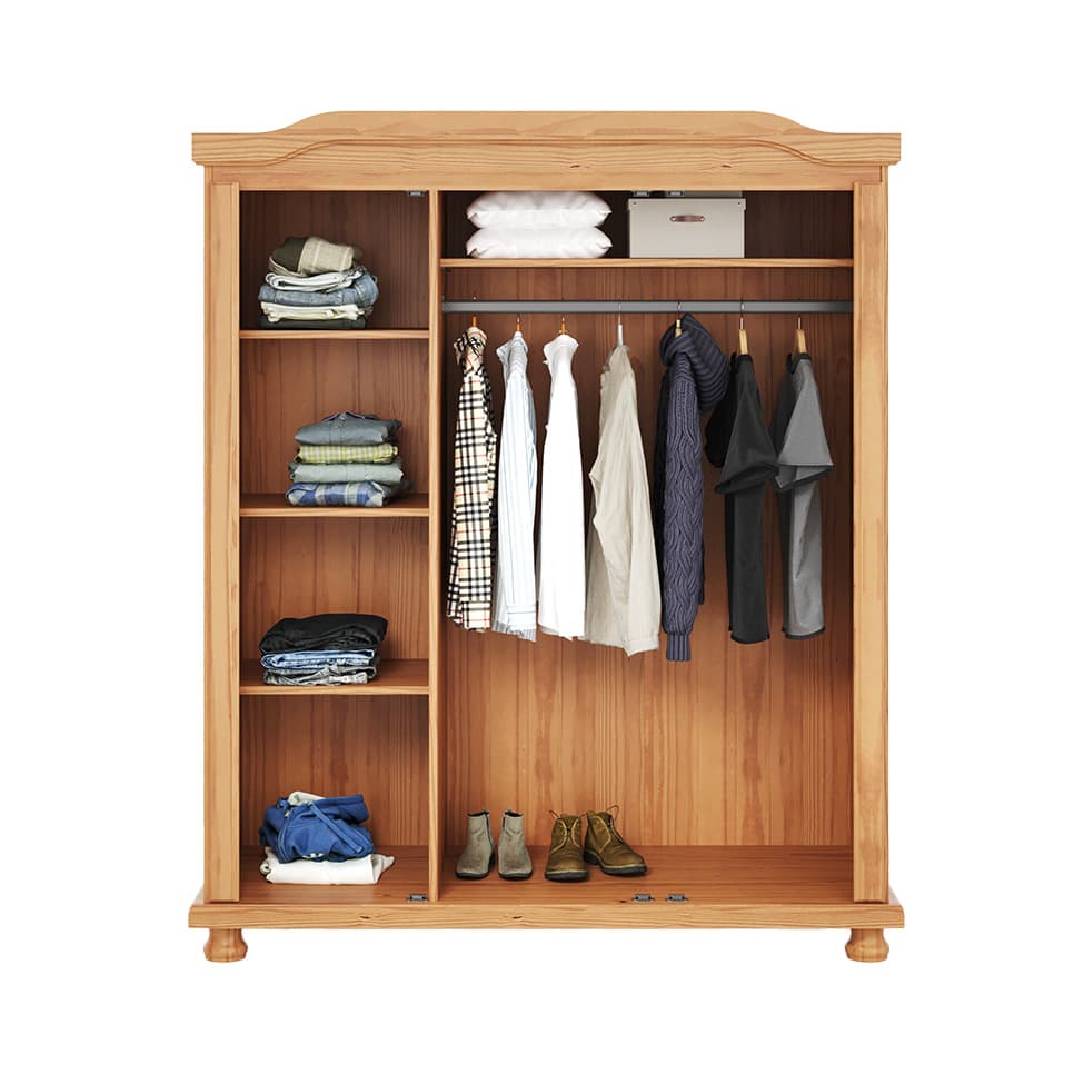 Guarda-Roupa Casal Bastian 3 Portas Natural