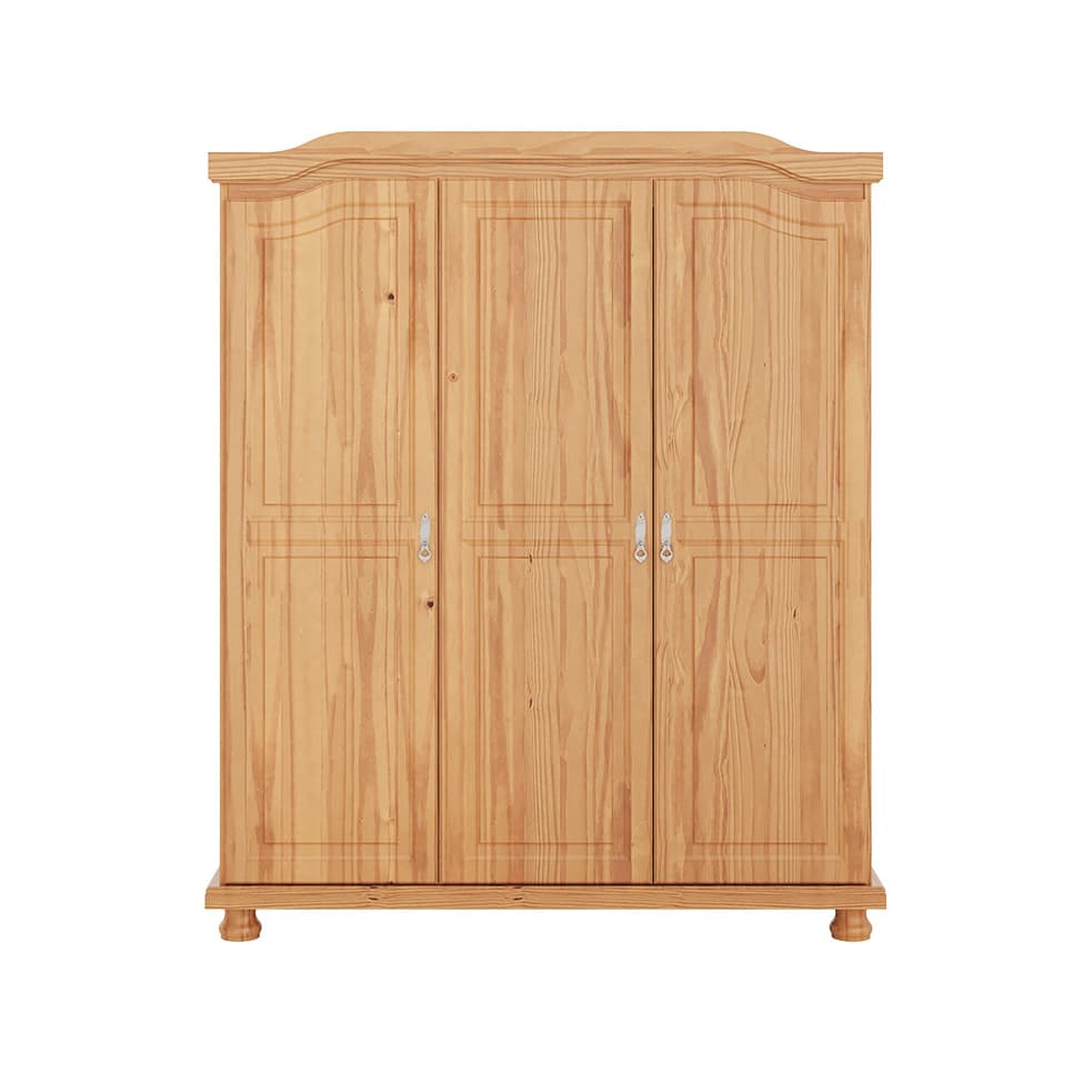 Guarda-Roupa Casal Bastian 3 Portas Natural