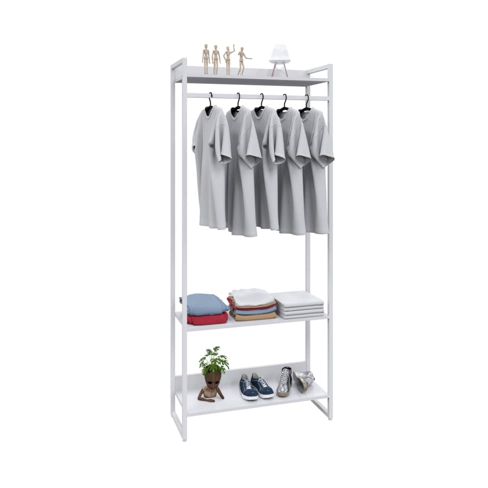 Guarda-Roupa Closet Studio Branco 187x80 cm