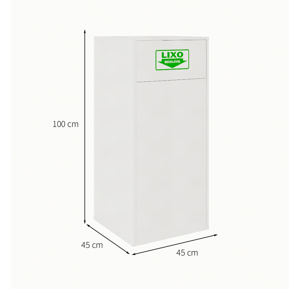 Lixeira de Escritório Module Branca