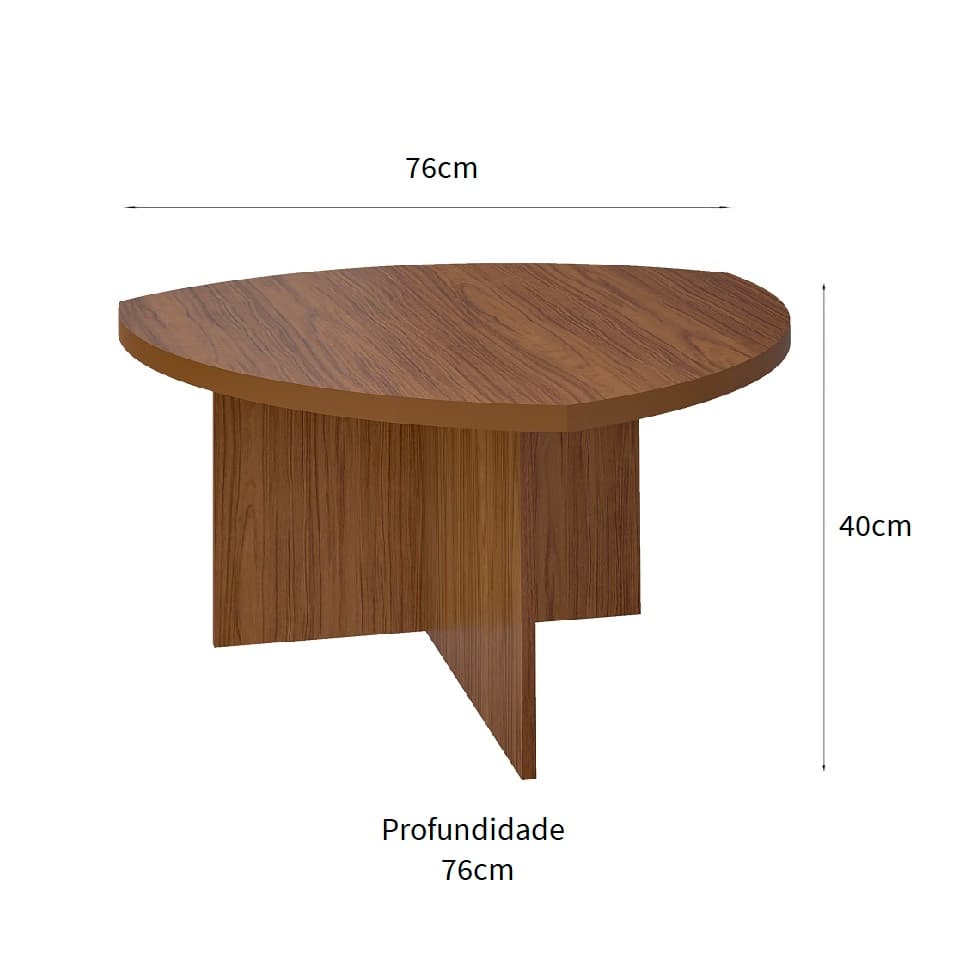Mesa de Centro Triangular Delta Cedro