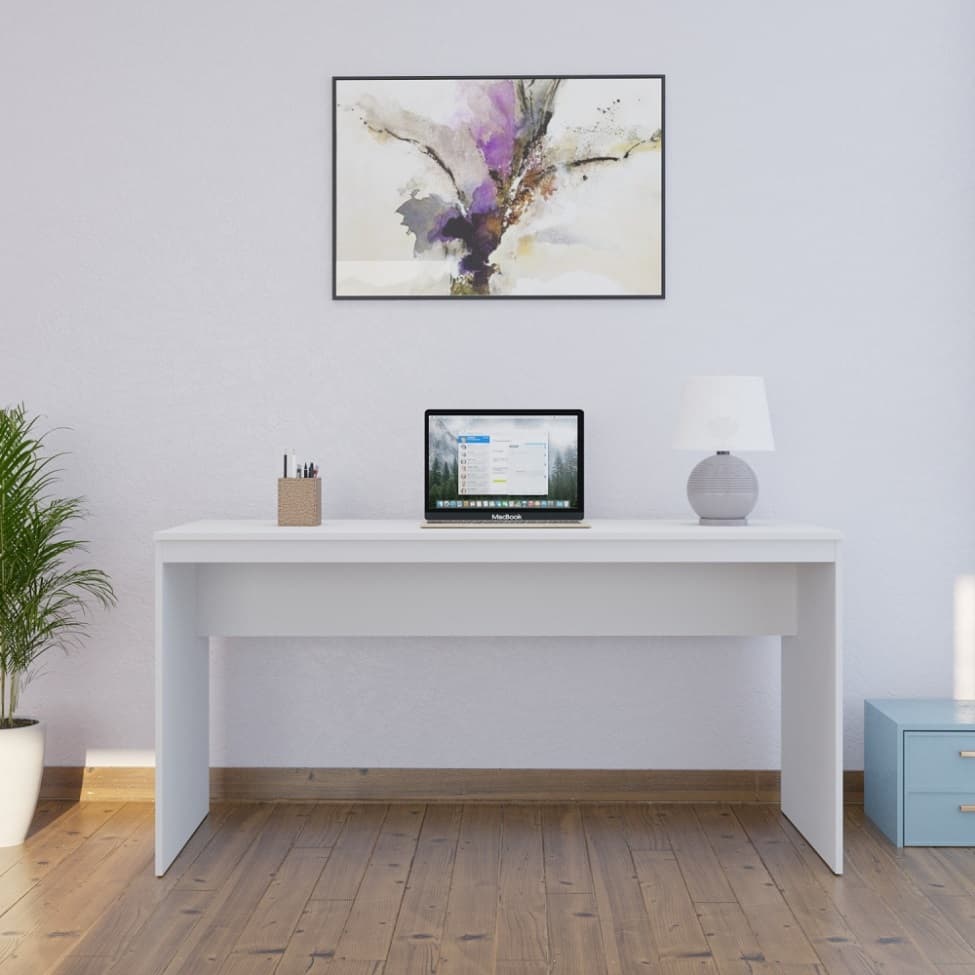 Mesa de Escritório Diretor Branca 150 cm